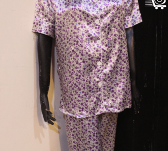 Night Wear For Women In Silk Purple