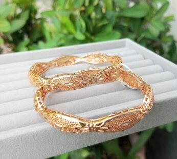 Radiant Elegance Indian Gold Plated Bangles for Women