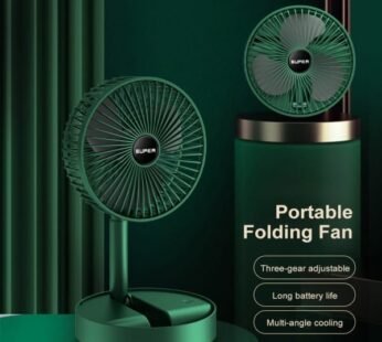 Foldable Telescopic Table Fan  Rechargeable